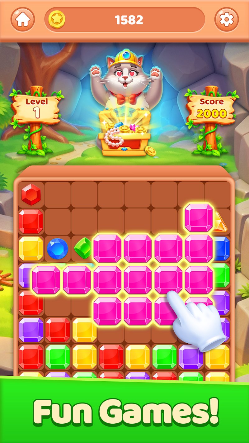 A colorful first challenge in Meow Gems Fortune